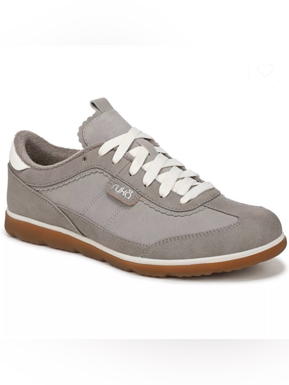 Ryka Women's Effortless Lace Up Court Sneakers Paloma Gray Size 12 W